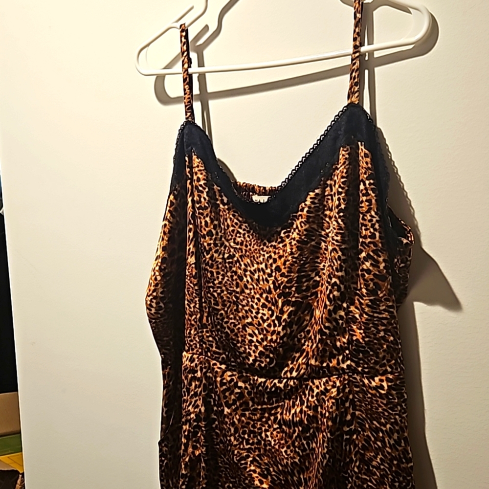 Leopard silk dress